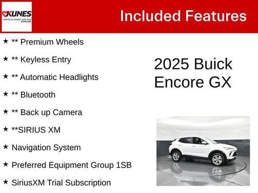 Summit White 2025 Buick Encore GX Preferred