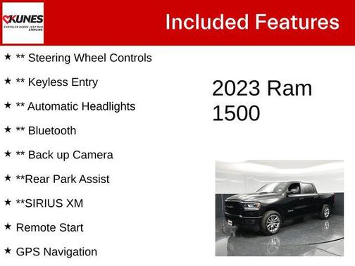 Diamond Black Crystal Pearlcoat 2023 RAM 1500 Laramie