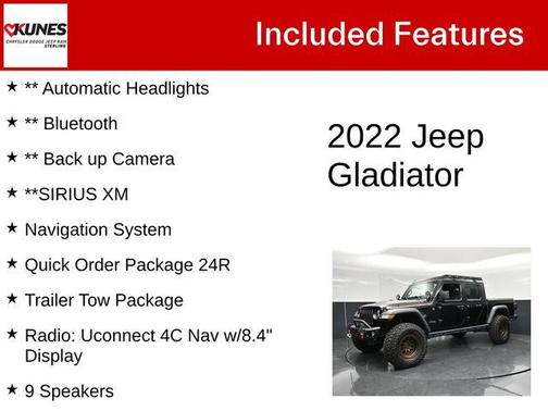 Black Clearcoat 2022 Jeep Gladiator Rubicon