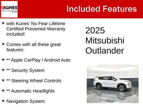 White 2025 Mitsubishi Outlander