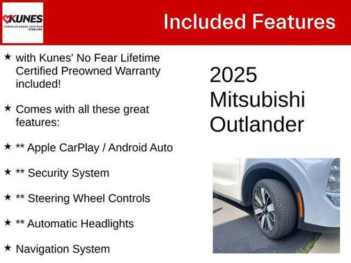 White 2025 Mitsubishi Outlander