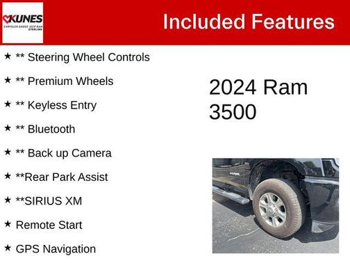 Diamond Black Crystal Pearlcoat 2024 RAM 3500 Lone Star Crew Cab 4x4 8' Box
