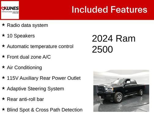Diamond Black Crystal Pearlcoat 2024 RAM 2500 Laramie Crew Cab 4x4 6'4' Box