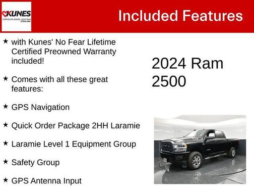 Diamond Black Crystal Pearlcoat 2024 RAM 2500 Laramie Crew Cab 4x4 6'4' Box