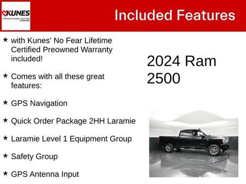 Diamond Black Crystal Pearlcoat 2024 RAM 2500 Laramie Crew Cab 4x4 6'4' Box