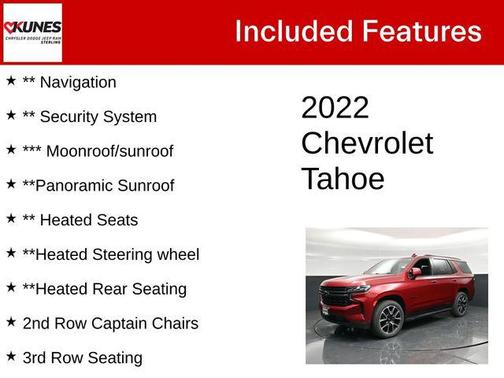 Cherry Red Tintcoat 2022 Chevrolet Tahoe 4WD RST