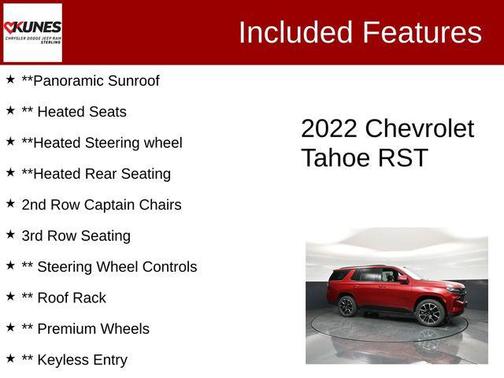 Cherry Red Tintcoat 2022 Chevrolet Tahoe 4WD RST