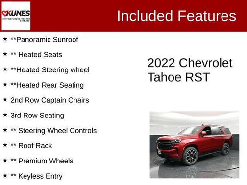 Cherry Red Tintcoat 2022 Chevrolet Tahoe 4WD RST