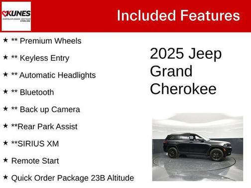 Diamond Black Crystal Pearlcoat 2025 Jeep Grand Cherokee Altitude