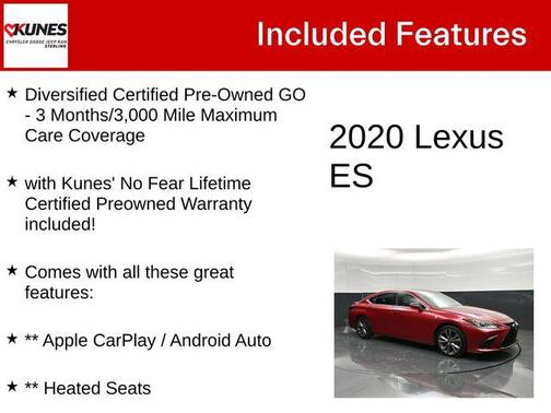 Matador Red Mica 2020 Lexus ES 350 F Sport