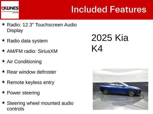 Deep Sea Blue 2025 Kia K4 LXS