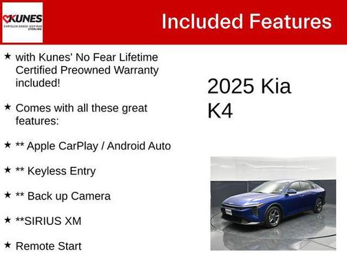 Deep Sea Blue 2025 Kia K4 LXS