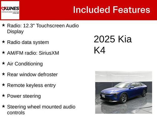 Deep Sea Blue 2025 Kia K4 LXS