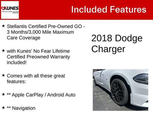 White Knuckle Clearcoat 2018 Dodge Charger GT