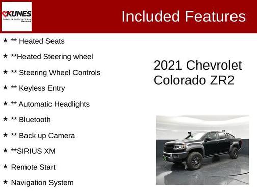 Black 2021 Chevrolet Colorado ZR2