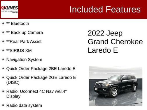 Diamond Black Crystal Pearlcoat 2022 Jeep Grand Cherokee Laredo