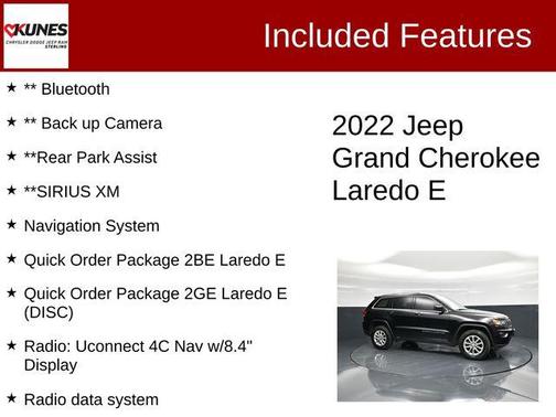Diamond Black Crystal Pearlcoat 2022 Jeep Grand Cherokee Laredo