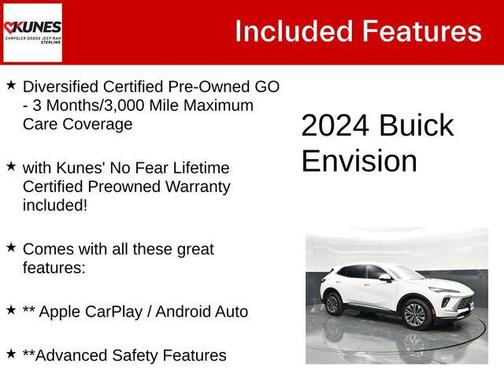 Summit White 2024 Buick Envision Preferred AWD