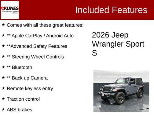 Anvil Clearcoat 2026 Jeep Wrangler Sport S