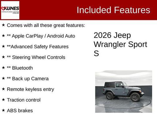 Anvil Clearcoat 2026 Jeep Wrangler Sport S