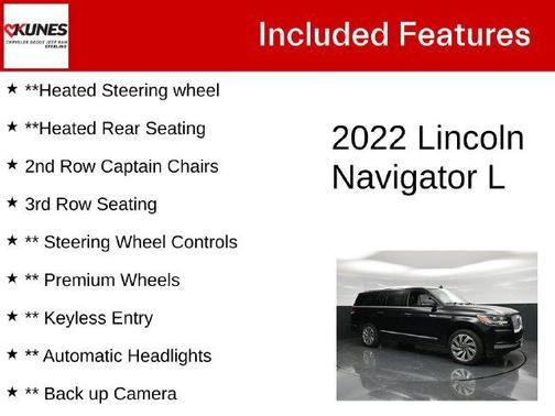 Infinite Black Metallic Clearcoat 2022 Lincoln Navigator Reserve