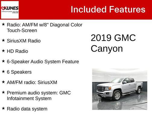 Quicksilver Metallic 2019 GMC Canyon SLT