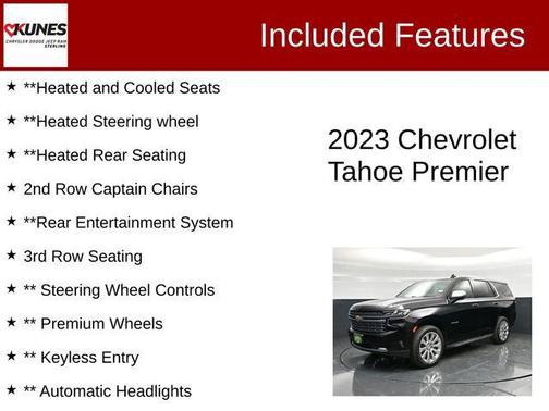 Black 2023 Chevrolet Tahoe Premier