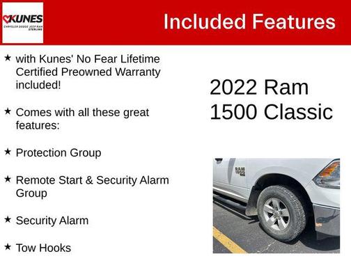 Bright White Clearcoat 2022 RAM 1500 Classic SLT