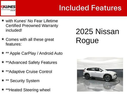 Brilliant Silver Metallic 2025 Nissan Rogue SV