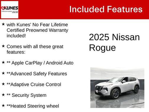 Brilliant Silver Metallic 2025 Nissan Rogue SV