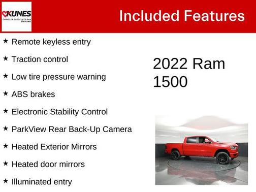 Flame Red 2022 RAM 1500 Sport