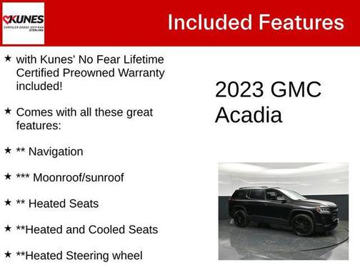 Ebony Twilight Metallic 2023 GMC Acadia AWD SLT