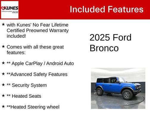 Velocity Blue Metallic 2025 Ford Bronco Badlands