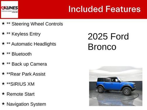 Velocity Blue Metallic 2025 Ford Bronco Badlands