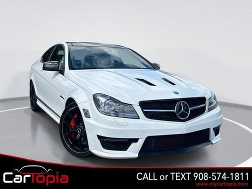 White 2015 Mercedes-Benz C-Class AMG C 63