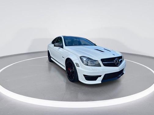 White 2015 Mercedes-Benz C-Class AMG C 63