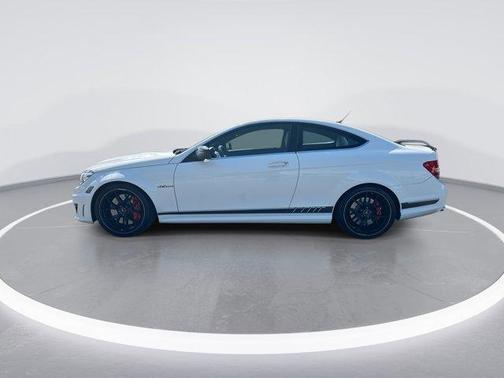 White 2015 Mercedes-Benz C-Class AMG C 63