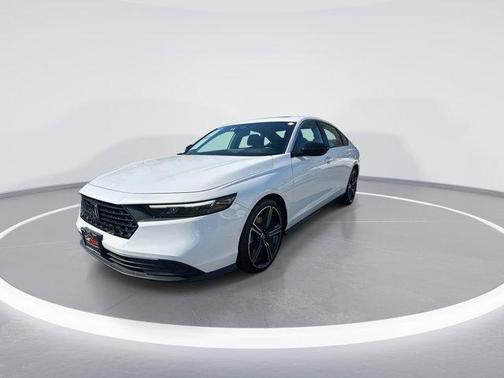 White 2024 Honda Accord Hybrid Sport