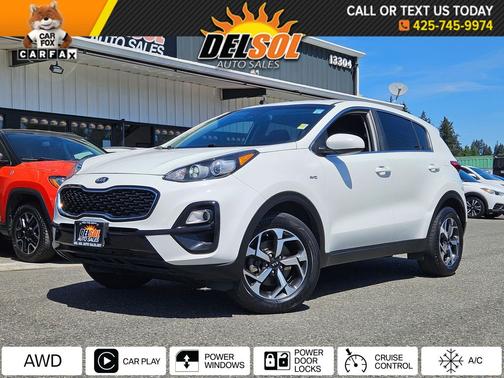 Clear White 2021 Kia Sportage LX
