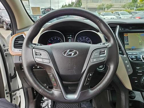 Monaco White 2015 Hyundai SANTA FE Limited