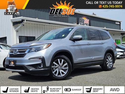 Lunar Silver Metallic 2020 Honda Pilot AWD EX-L
