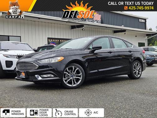 Shadow Black 2017 Ford Fusion SE