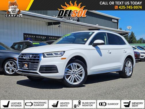 Ibis White 2018 Audi Q5 2.0T Tech Premium