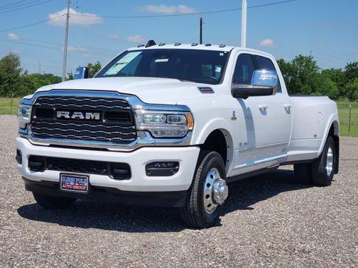 Bright White Clearcoat 2024 RAM 3500 Limited Crew Cab 4x4 8' Box