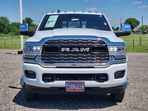 Bright White Clearcoat 2024 RAM 3500 Limited Crew Cab 4x4 8' Box