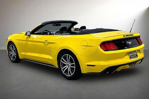 Yellow 2015 Ford Mustang EcoBoost Premium