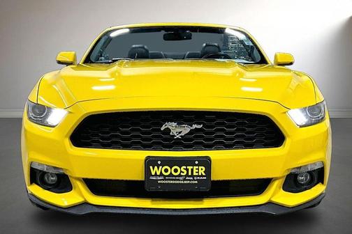 Yellow 2015 Ford Mustang EcoBoost Premium