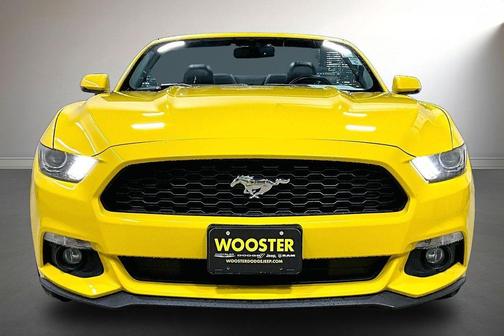 Yellow 2015 Ford Mustang EcoBoost Premium