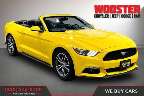 Yellow 2015 Ford Mustang EcoBoost Premium