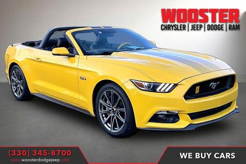 Yellow 2016 Ford Mustang GT Premium